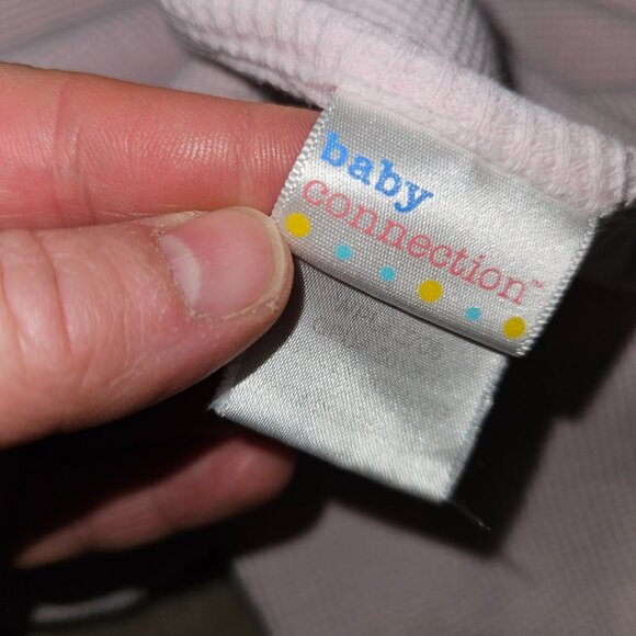 Baby Connection Flowers Pink Waffle Knit Cotton Thermal Baby Blanket 21x31 READ - Picture 3 of 10